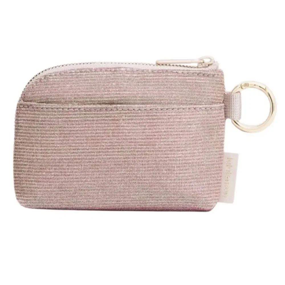 Lululemon Clippable Card Pouch Glitter   Champagne/Muse/Gold